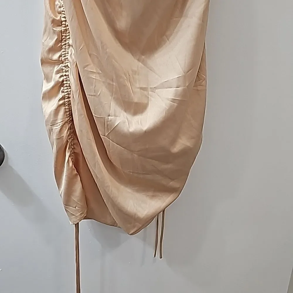 Leau Cabo Mini Bodycon Dress in Champagne Size‎ XS